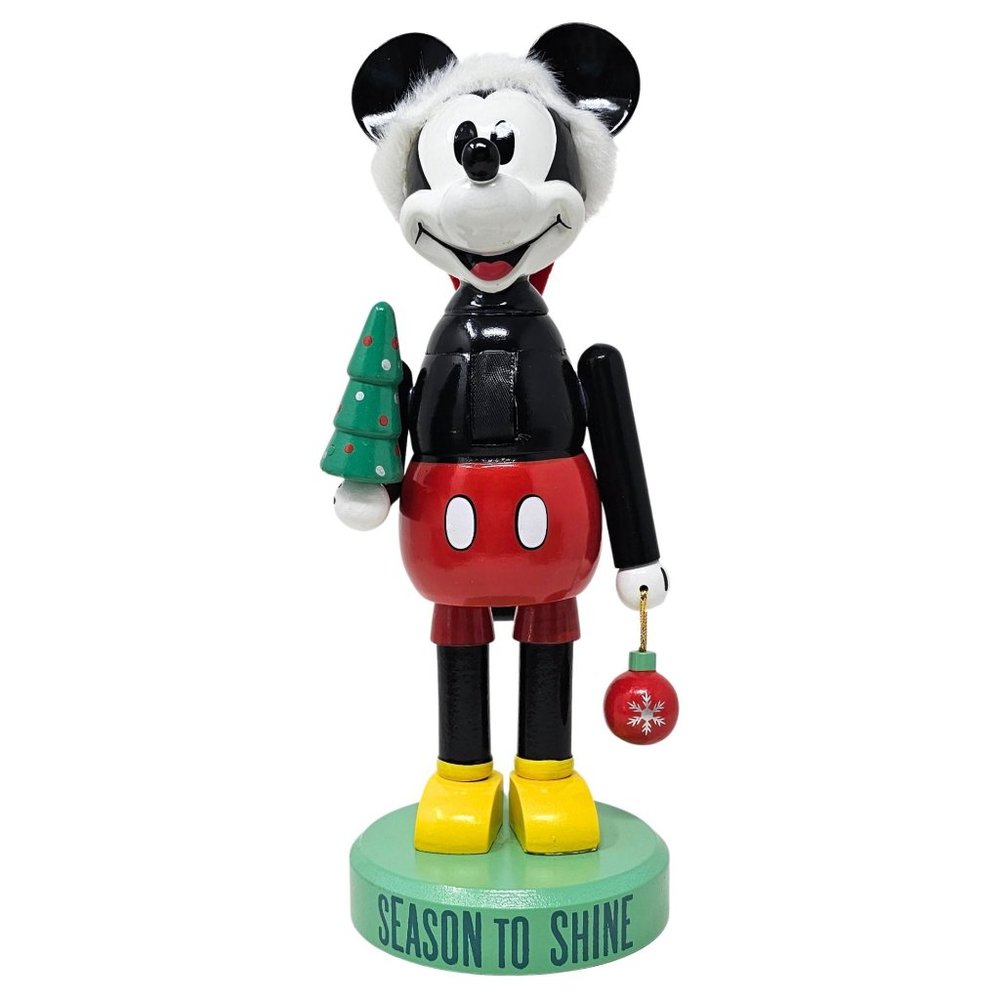 Mickey Mouse Wood 11" Christmas Nutcracker